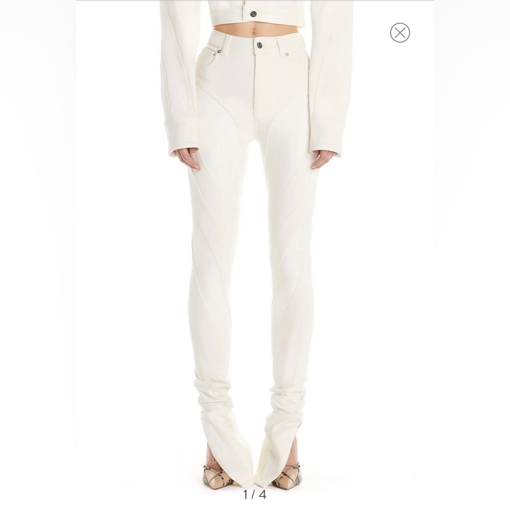 New Mugler Denim Pants Size 0